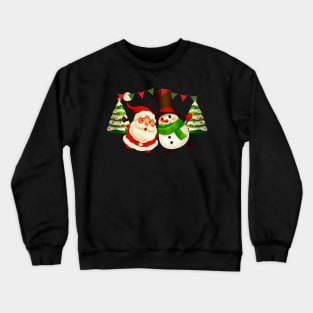 Santa and Snowman Crewneck Sweatshirt